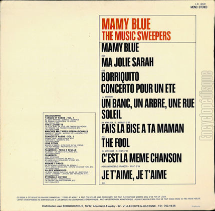 [Pochette de Mamy Blue (The MUSIC SWEEPERS) - verso]