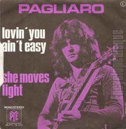 [Pochette de Loving you ain’t easy / She moves light (Michel PAGLIARO) - verso]