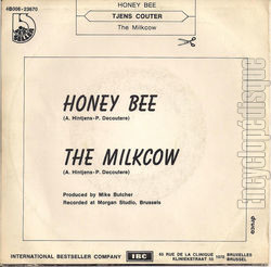 [Pochette de Honey bee / The milkcow (TJENS COUTER) - verso]