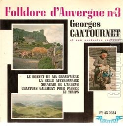 [Pochette de Folklore d’Auvergne N 3 (Georges CANTOURNET)]