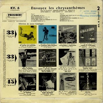 [Pochette de Envoyez les chrysanthmes (COMPILATION) - verso]