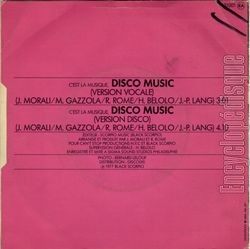 [Pochette de Disco music (OLIVIER (3)) - verso]