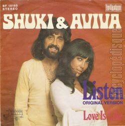 [Pochette de Listen / Love is like (SHUKY & AVIVA) - verso]