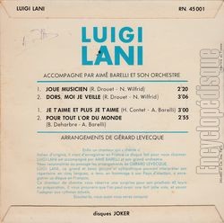 [Pochette de Joue musicien (Luigi LANI) - verso]