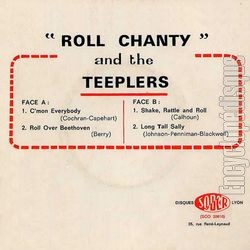 [Pochette de C’mon everybody (Roll CHANTY AND THE TEEPLERS) - verso]