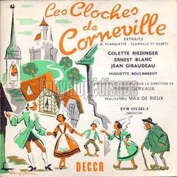 [Pochette de Les cloches de Corneville (Colette RIEDINGER, Ernest BLANC, Jean GIRAUDEAU et Huguette BOULANGEOT)]