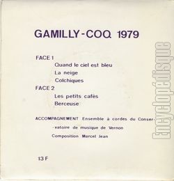 [Pochette de Gamilly-Coq 79 (GAMILLY-COQ) - verso]