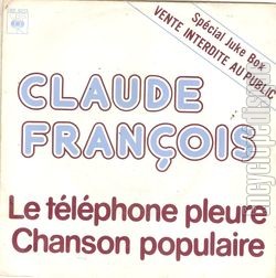 [Pochette de Le tlphone pleure / Chanson populaire (Claude FRANOIS)]
