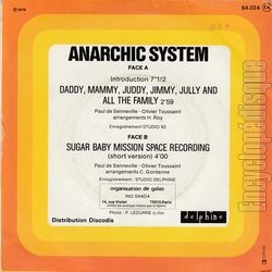 [Pochette de Daddy, Mammy, Juddy,Jimmy, Jully and all the family (ANARCHIC SYSTEM) - verso]