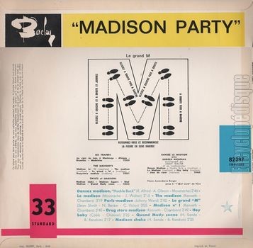 [Pochette de Madison party (COMPILATION) - verso]