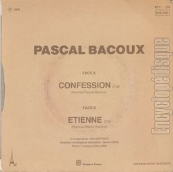 [Pochette de Confession (Pascal BACOUX) - verso]