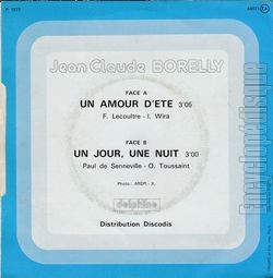 [Pochette de Un amour d’t (Jean-Claude BORELLY) - verso]