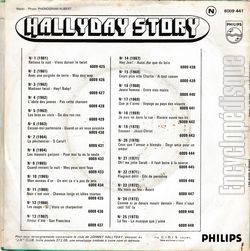 [Pochette de Hallyday Story 17 "Que je t’aime" (Johnny HALLYDAY) - verso]