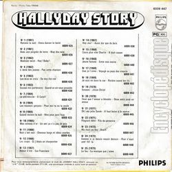 [Pochette de Hallyday Story 23 "Ma main au feu" (Johnny HALLYDAY) - verso]