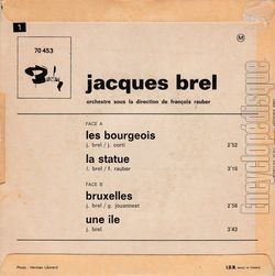 [Pochette de Les bourgeois (Jacques BREL) - verso]