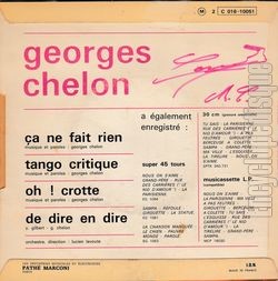 [Pochette de Tango critique (Georges CHELON) - verso]