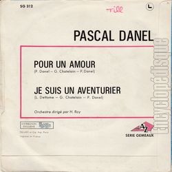 [Pochette de Pour un amour (Pascal DANEL) - verso]