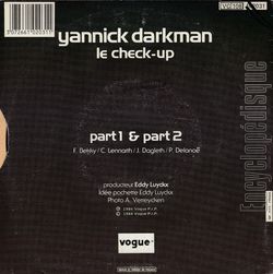[Pochette de Le check-up (Yannick DARKMAN) - verso]
