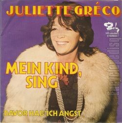 [Pochette de Mein kind sing (Juliette GRCO) - verso]