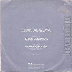[Pochette de Pierrot Gourmand / Maman chanson (Chantal GOYA) - verso]