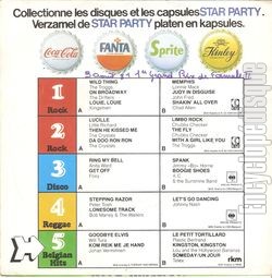 [Pochette de Star party Coca-Cola N5 ( Belgian Hits ) (COMPILATION) - verso]