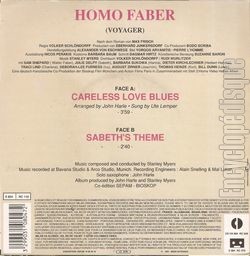 [Pochette de Homo faber ( voyager ) (B.O.F.  Films ) - verso]