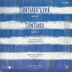 [Pochette de Santiago (live) (Bernard LAVILLIERS) - verso]