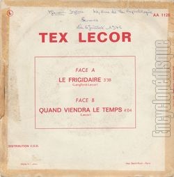 [Pochette de Le frigidaire (Tex LECOR) - verso]