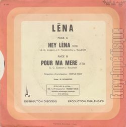 [Pochette de Hey Lena (LNA) - verso]