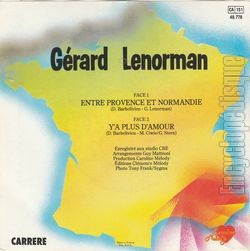 [Pochette de Entre Provence et Normandie (Grard LENORMAN) - verso]