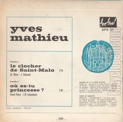 [Pochette de Le clocher de Saint-Malo (Yves MATHIEU) - verso]