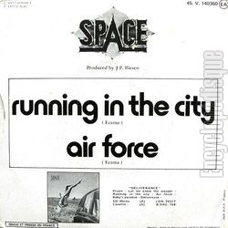 [Pochette de Running in the city (SPACE) - verso]