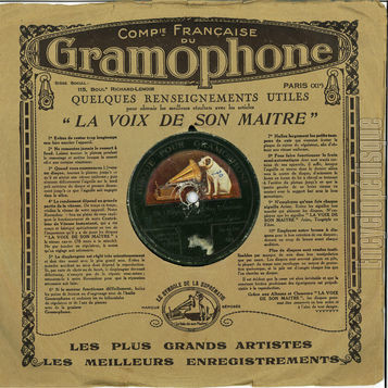 [Pochette de L’orchestre symphonique du gramophone -  Delilah / Oh Maurice !  (Gramophone K) - verso]