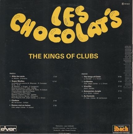 [Pochette de The kings of clubs (CHOCOLAT’S) - verso]