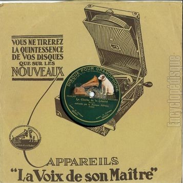 [Pochette de Marche lorraine / La cloche de la libert (78 tours  Gramophone / La Voix de son Matre ) - verso]