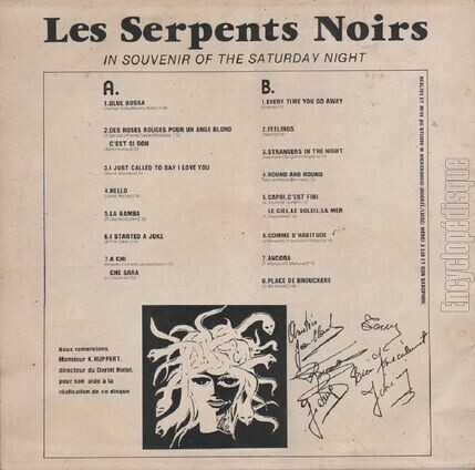 [Pochette de Les Serpents Noirs at the Dorint Hotel Spa (LES SERPENTS NOIRS) - verso]