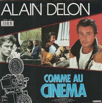 [Pochette de Comme au cinéma (Alain DELON) - verso]