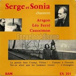 [Pochette de Serge et Sonia chantent Aragon, Lo Ferr, Caussimon (SERGE ET SONIA)]