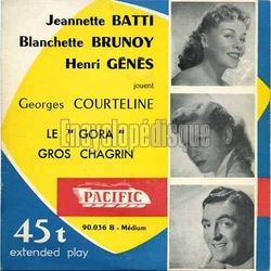 [Pochette de Jeannette Batti, Blanchette Brunoy et Henri Gns jouent Georges Courteline (THTRE / SPECTACLE)]