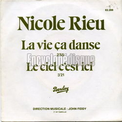 [Pochette de La vie a danse (Nicole RIEU)]