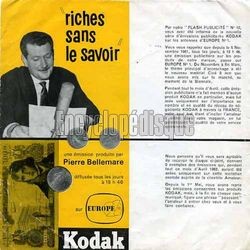 [Pochette de Kodak "Riches sans le savoir" (PUBLICIT)]