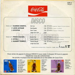 [Pochette de Coca-Cola "Disco" (COMPILATION) - verso]