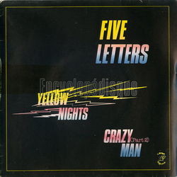 [Pochette de Yellow nights (FIVE LETTERS)]