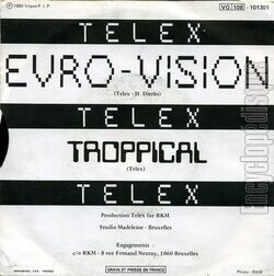 [Pochette de Euro-Vision (TELEX) - verso]