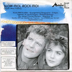 [Pochette de Slow-moi, rock-moi (Sandra KIM et Luc STEENO) - verso]