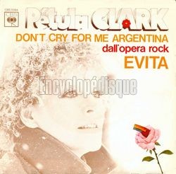 [Pochette de Don’t Cry For Me Argentina (Petula CLARK)]