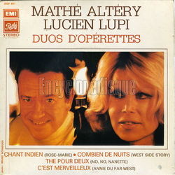 [Pochette de Duos d’opérettes (Mathé ALTÉRY et Lucien LUPI)]