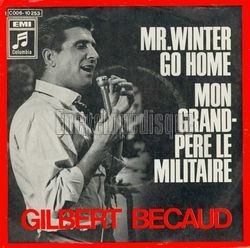 [Pochette de Monsieur Winter go home (Gilbert BCAUD)]