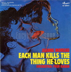 [Pochette de Each man kills the thing he loves (Jeanne MOREAU)]