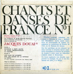 [Pochette de Chants et danses de France n1 (DOCUMENT) - verso]